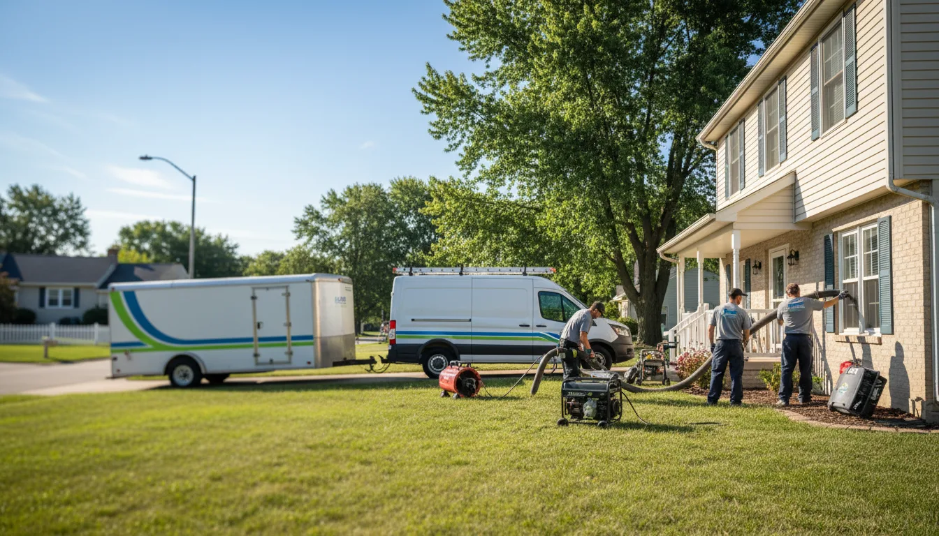 Flooded Basement Restoration And Cleanup With Repair in Campus, IL near me